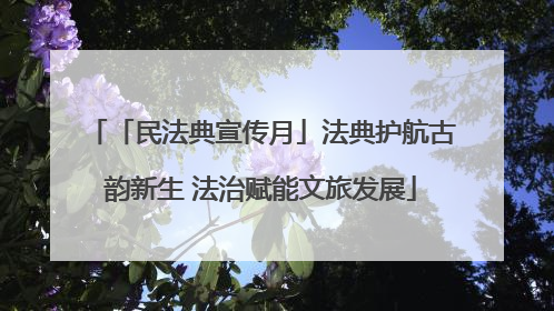 「民法典宣传月」法典护航古韵新生 法治赋能文旅发展