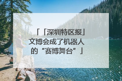「深圳特区报」文博会成了机器人的“赛博舞台”