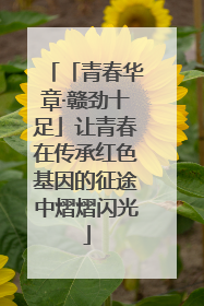 「青春华章·赣劲十足」让青春在传承红色基因的征途中熠熠闪光