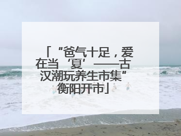 “爸气十足，爱在当‘夏’——古汉潮玩养生市集”衡阳开市