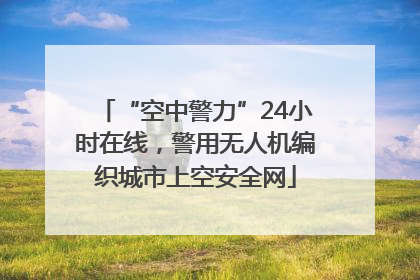 “空中警力”24小时在线，警用无人机编织城市上空安全网