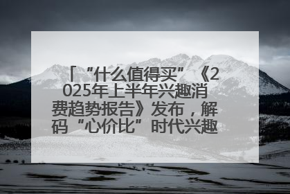 “什么值得买”《2025年上半年兴趣消费趋势报告》发布，解码“心价比”时代兴趣消费新范式