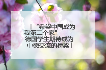 “希望中国成为我第二个家”——德国学生期待成为中德交流的桥梁