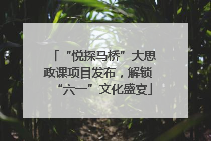 “悦探马桥”大思政课项目发布，解锁“六一”文化盛宴