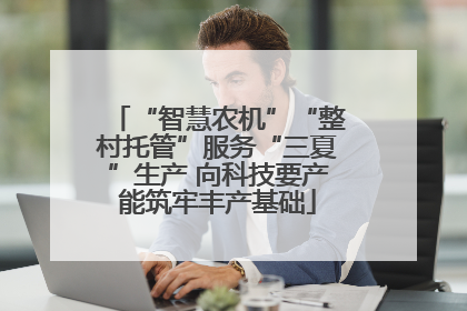 “智慧农机”“整村托管”服务“三夏”生产 向科技要产能筑牢丰产基础