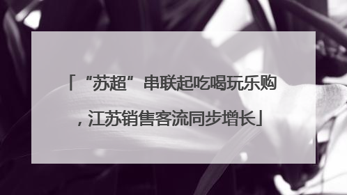 “苏超”串联起吃喝玩乐购，江苏销售客流同步增长