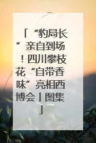 “豹局长”亲自到场！四川攀枝花“自带香味”亮相西博会丨图集