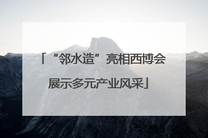 “邻水造”亮相西博会 展示多元产业风采