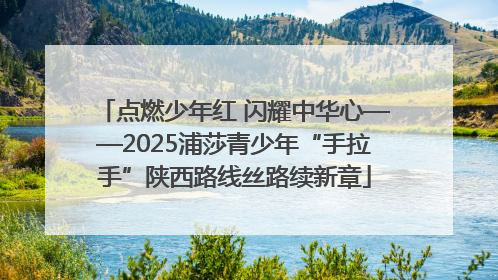 点燃少年红 闪耀中华心——2025浦莎青少年“手拉手”陕西路线丝路续新章