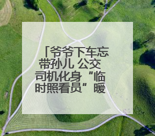 爷爷下车忘带孙儿 公交司机化身“临时照看员”暖心守护