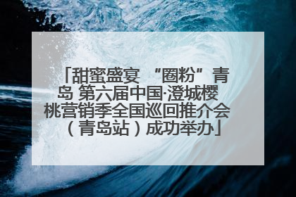 甜蜜盛宴 “圈粉”青岛 第六届中国·澄城樱桃营销季全国巡回推介会（青岛站）成功举办