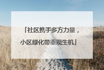 社区携手多方力量，小区绿化带重现生机