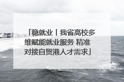 稳就业丨我省高校多维赋能就业服务 精准对接自贸港人才需求