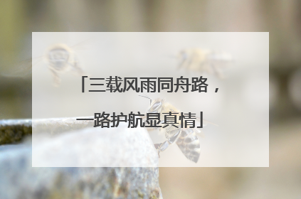 三载风雨同舟路，一路护航显真情