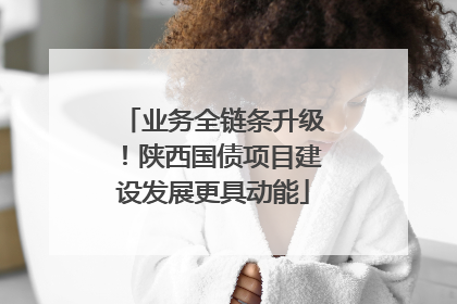 业务全链条升级！陕西国债项目建设发展更具动能