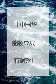 中国华能领导层有调整