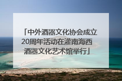 中外酒器文化协会成立20周年活动在灌南海西酒器文化艺术馆举行