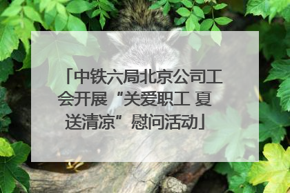 中铁六局北京公司工会开展“关爱职工 夏送清凉”慰问活动