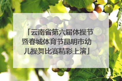 云南省第六届体操节暨春城体育节昆明市幼儿操舞比赛精彩上演