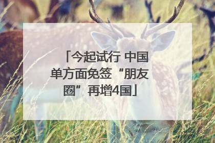 今起试行 中国单方面免签“朋友圈”再增4国