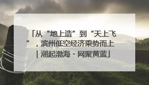 从“地上造”到“天上飞”，滨州低空经济乘势而上｜潮起渤海・网聚黄蓝