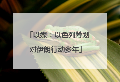 以媒：以色列筹划对伊朗行动多年