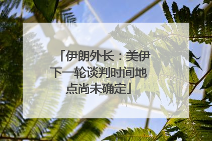 伊朗外长：美伊下一轮谈判时间地点尚未确定