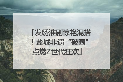 发绣淮剧惊艳混搭！盐城非遗“破圈”点燃Z世代狂欢