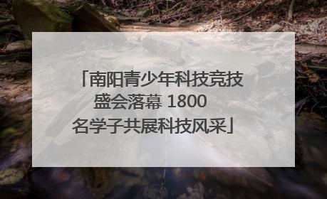南阳青少年科技竞技盛会落幕 1800 名学子共展科技风采