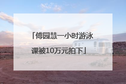 傅园慧一小时游泳课被10万元拍下