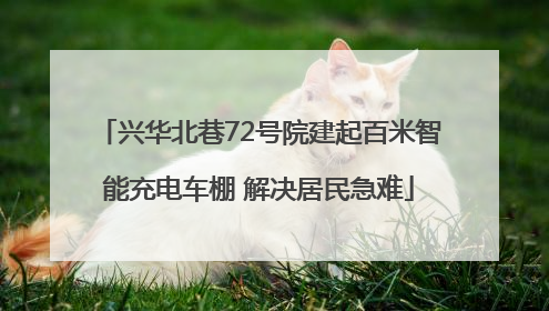 兴华北巷72号院建起百米智能充电车棚 解决居民急难