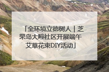 全环境立德树人｜芝罘岛大疃社区开展端午艾草花束DIY活动