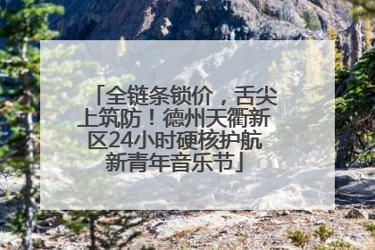 全链条锁价，舌尖上筑防！德州天衢新区24小时硬核护航新青年音乐节