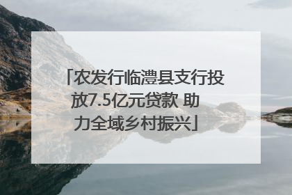 农发行临澧县支行投放7.5亿元贷款 助力全域乡村振兴