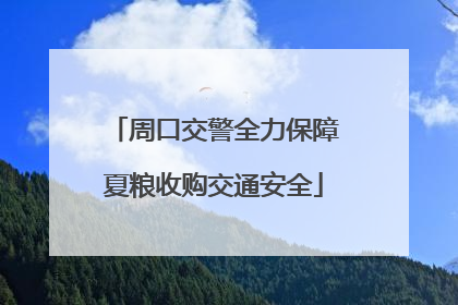 周口交警全力保障夏粮收购交通安全