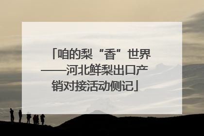 咱的梨“香”世界——河北鲜梨出口产销对接活动侧记
