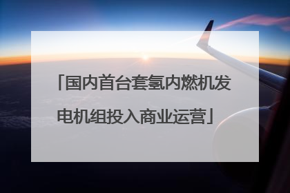 国内首台套氢内燃机发电机组投入商业运营