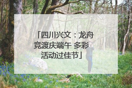 四川兴文：龙舟竞渡庆端午 多彩活动过佳节