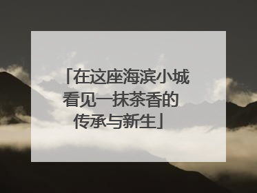 在这座海滨小城 看见一抹茶香的传承与新生