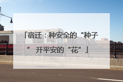 宿迁：种安全的“种子” 开平安的“花”