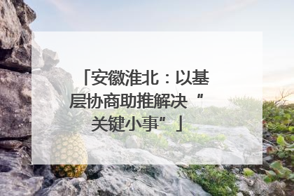 安徽淮北：以基层协商助推解决“关键小事”