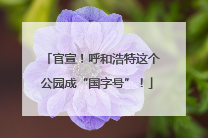 官宣！呼和浩特这个公园成“国字号”！