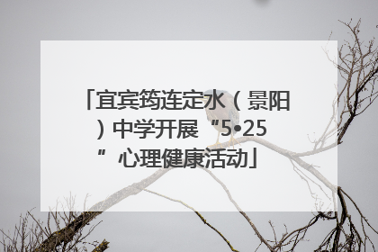 宜宾筠连定水（景阳）中学开展“5•25”心理健康活动