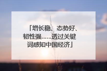 增长稳、态势好、韧性强……透过关键词感知中国经济