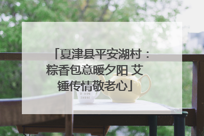 夏津县平安湖村：粽香包意暖夕阳 艾锤传情敬老心