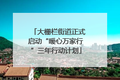 大栅栏街道正式启动“暖心万家行”三年行动计划