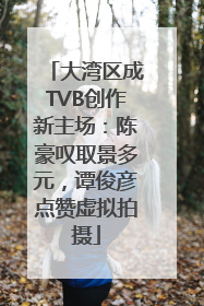 大湾区成TVB创作新主场：陈豪叹取景多元，谭俊彦点赞虚拟拍摄