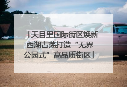 天目里国际街区焕新 西湖古荡打造“无界公园式”高品质街区