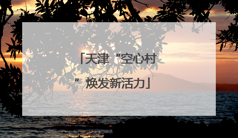天津“空心村”焕发新活力