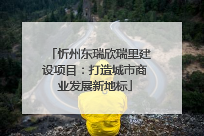 忻州东瑞欣瑞里建设项目：打造城市商业发展新地标